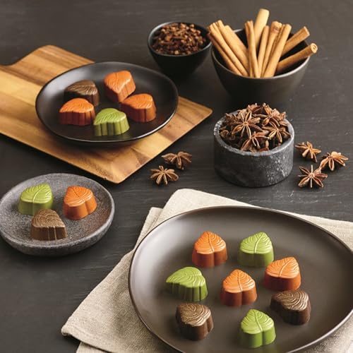 2PCS Mini Leaf Chocolate Mold Fall Chocolate Molds (2 Count)