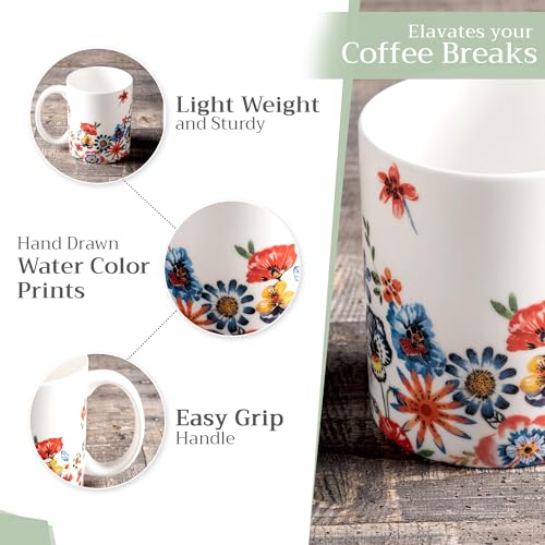 Coffee Mug with Handles Tea Cups (2 Count)