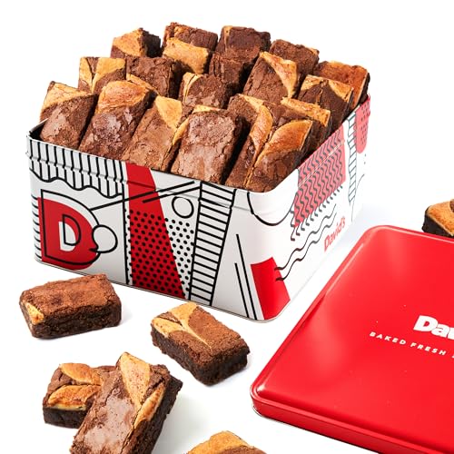 David’s Cookies Cheesecake Brownies Gift Tin 2lbs (32 Ounce)