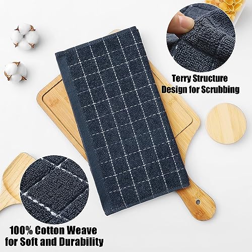 100% Cotton Terry Kitchen Dish Cloths (8 Count)