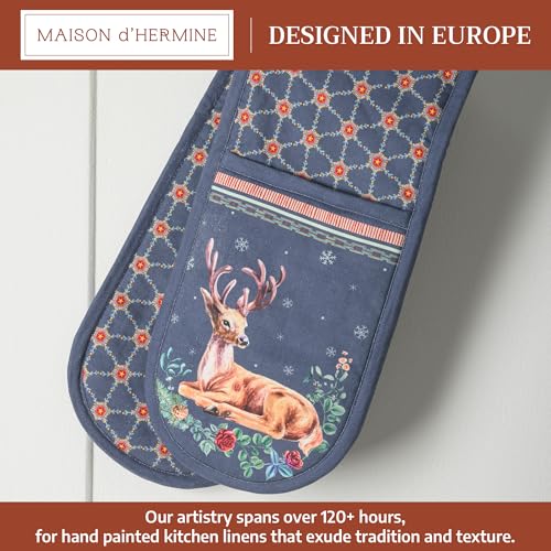 Double Oven Mitts 100% Cotton Double Oven Glove