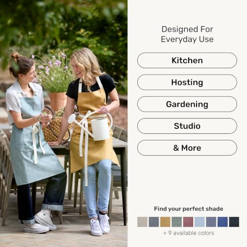 100% Pure Linen Apron