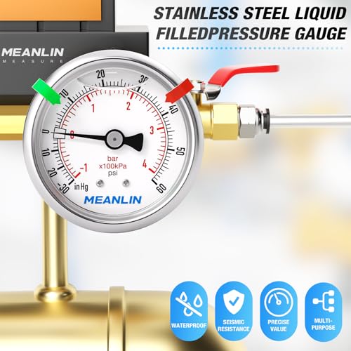 30inHG~60Psi Vacuum Pressure Gauge 1