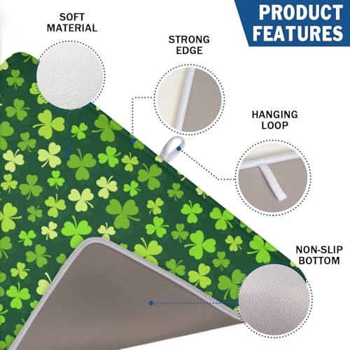 St. Patrick's Day Dish Drying Mat for Kitchen Counter