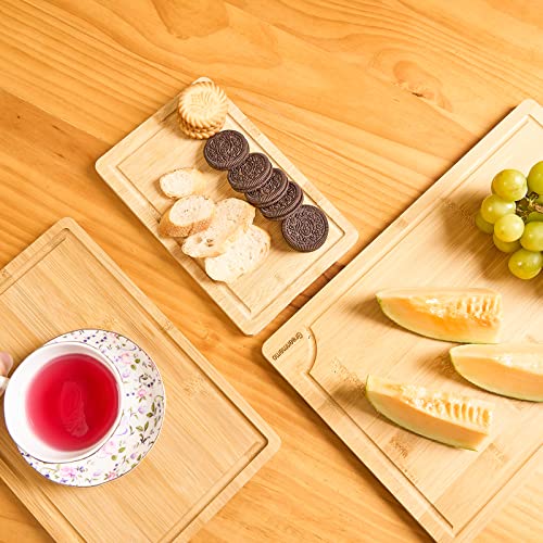 Bamboo Cutting Boards for Kitchen (4 Count)