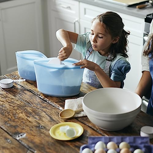 Premium Reusable Silicone Bags and Lunch Bag (3 Count)
