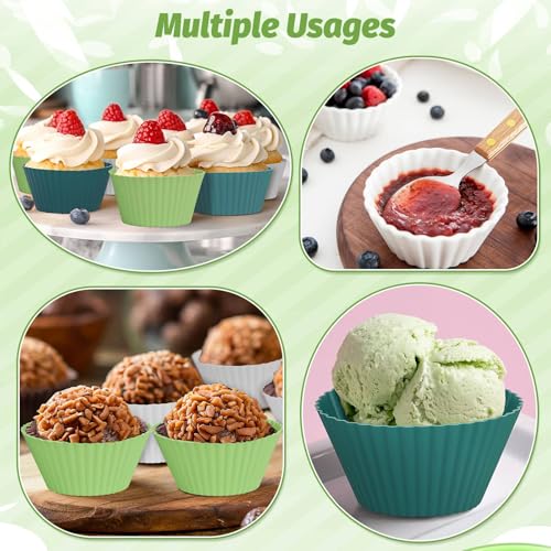 54 Pack Silicone Muffin Cups (54 Count)