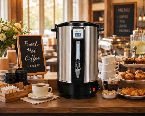 Commercial Coffee Urn 100 Cup Stainless Steel Coffee Maker