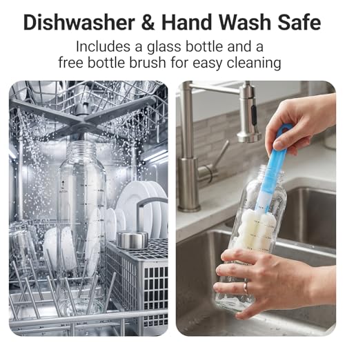 Clear Glass Bottles with Lids