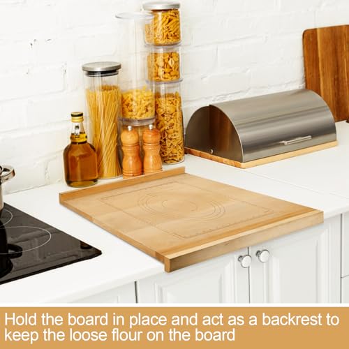 Reversible Wood Pastry Board 20"X24"with Engraved Ruler