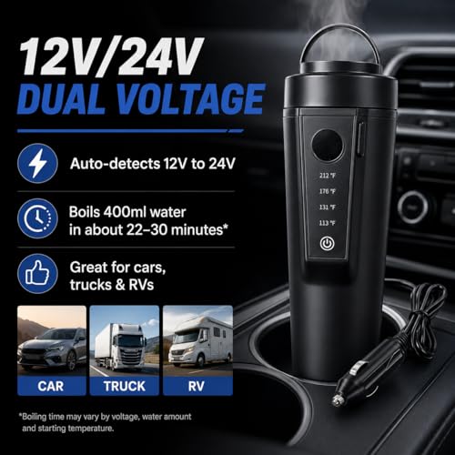 Travel Car Kettle 12V
