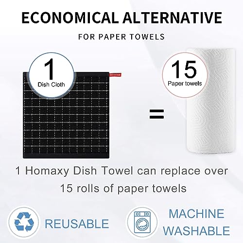 100% Cotton Terry Kitchen Dish Cloths (8 Count)