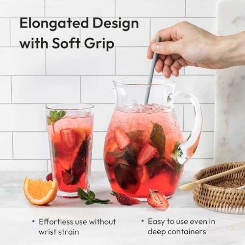 2Pcs 9.9" Silicone coffee stirrer (2 Count)