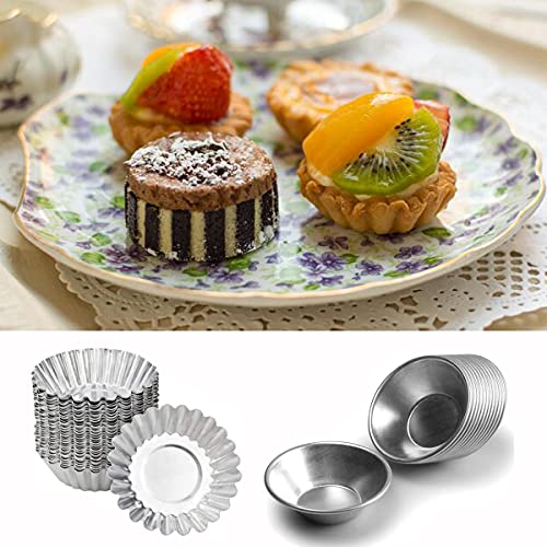 30 Pieces Egg Tart Molds Reusable Non (30 Count)