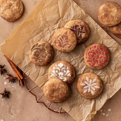 Coffee Stencils and Cookies Decoration 14Pcs 2.8”x2.8” and 4.3”x4.3”