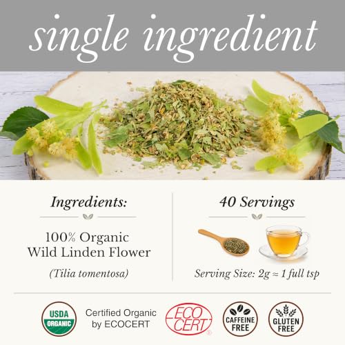 Organic Linden Flower Tea (40 Count)