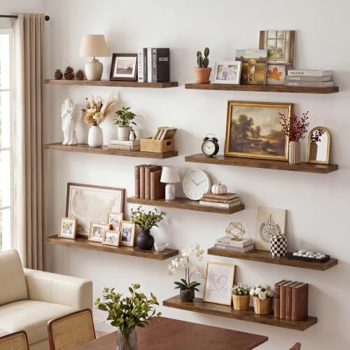 10 Inch Deep Floating Shelves 40” Set of 2 (2 Count)