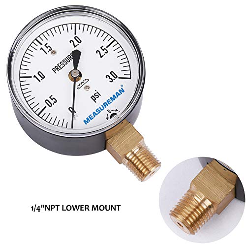Diaphragm Type Capsule Low Pressure Gauge 3psi