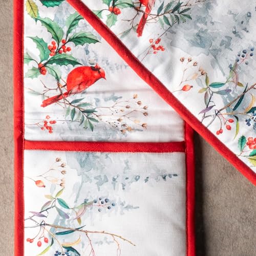 Double Oven Mitts 100% Cotton Double Oven Glove