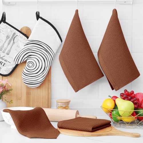 100% Cotton Waffle Weave Kitchen Dish Cloths 12 (12 Count)