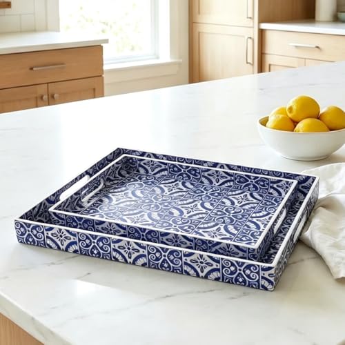 2 Pack Serving Tray with Handles (2 Count)