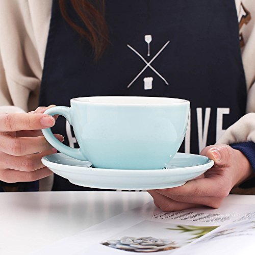 Latte Art Cup and Saucer for Latte & Cappuccino