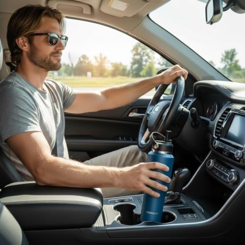 Insulated Water Bottle 40oz with Straw