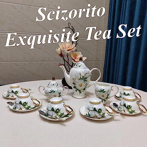Chinese Bone China Coffee Tea Set