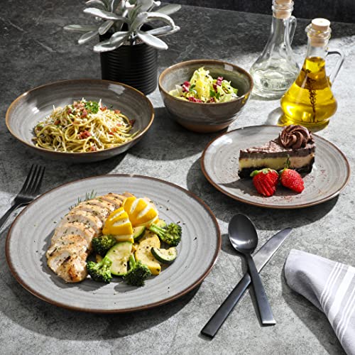 Dreamweaver Double Bowl Terracotta Reactive Dinnerware Set