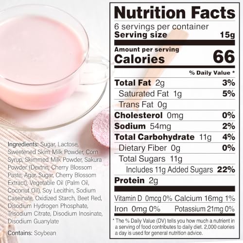 Japanese Sakura Latte Powder Cherry Blossom Mix 3.5oz (3.5 Ounce)