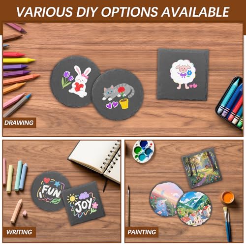 24pcs Slate Coasters (24 Count)