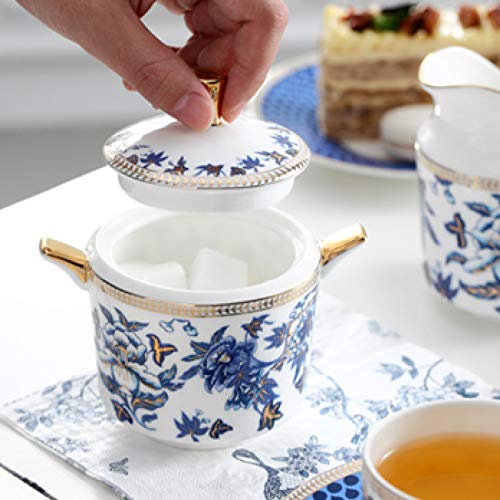 Utility 11 Pieces Tea Sets for Adults Tea Cup and Saucer Gift Set Bone China Tea Sets Wedding Tea Service Ceramic Coffee Cups Set Tea Cup and Saucers Teapots