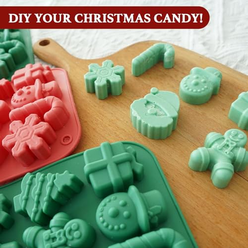 Christmas Silicone Chocolate Molds (2 Count)