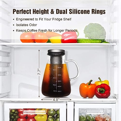 Cold Brew Iced Coffee Maker 34oz
