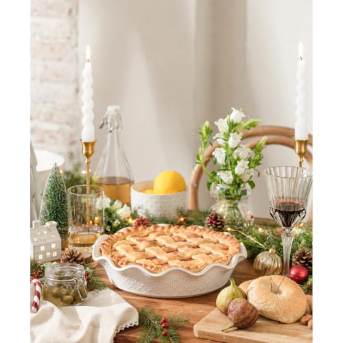 Ceramic Deep Pie Pan for Baking