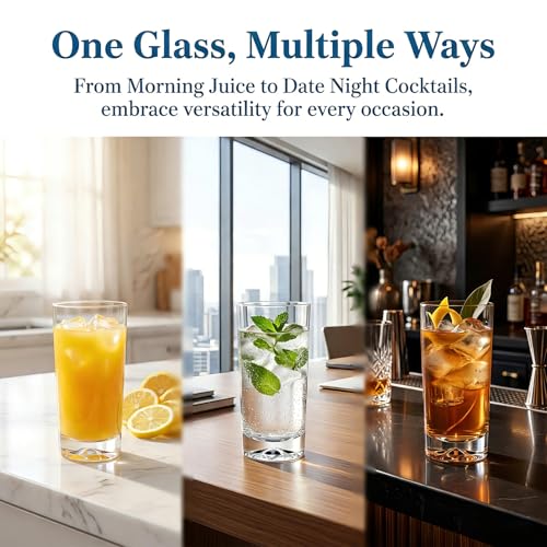 Drinking Highball Glasses Set of 6 (6 Count)