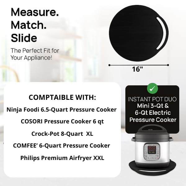 Elegant Round Sliding Tray for Your Pressure Cooker