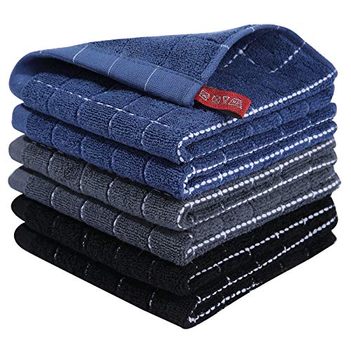 100% Cotton Terry Kitchen Dish Cloths (6 Count)