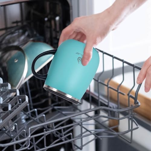 16 oz Insulated Coffee Mug with Lid and Handle
