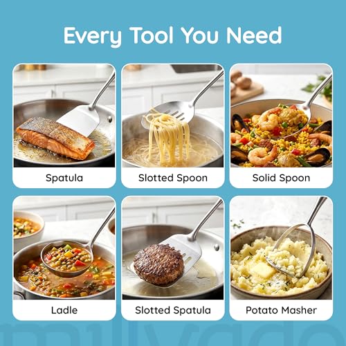 Stainless Steel Slotted Cooking Spoon