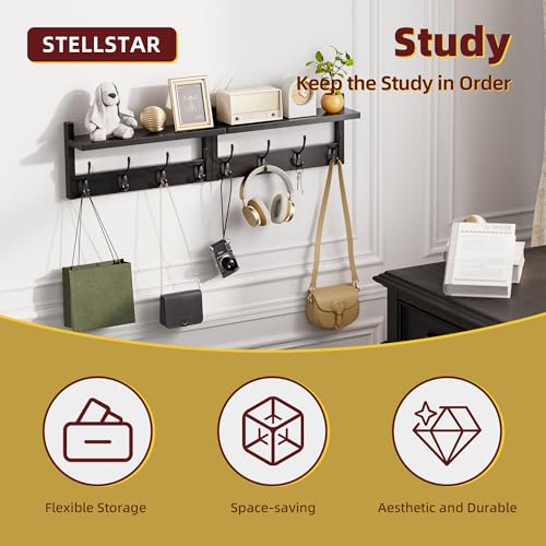 Coat Rack with Shelf (2 Count)