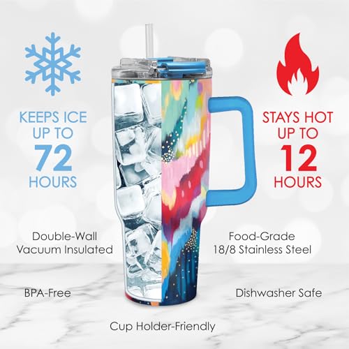 18 8 Stainless Steel Insulated Water Tumbler with Straw