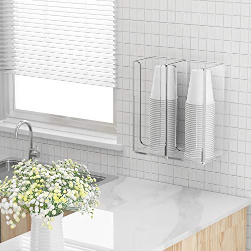 Acrylic Coffee Cup and Lid Storage Organizer Holder