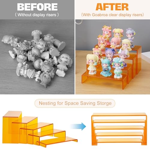 Orange Display Risers (10 Count)