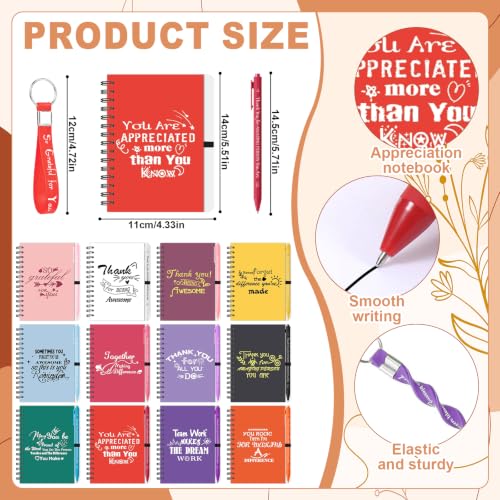 12 Sets Employee Appreciation Gifts Bulk with Inspirational Coffee Cup (72 Count)