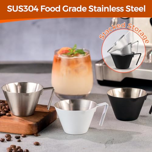 4 Pack Stainless Steel Espresso Shot Cup