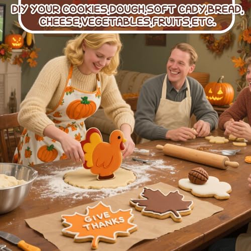 3 Pcs 8 Inch Thanksgiving Cookie Cutters (3 Count)