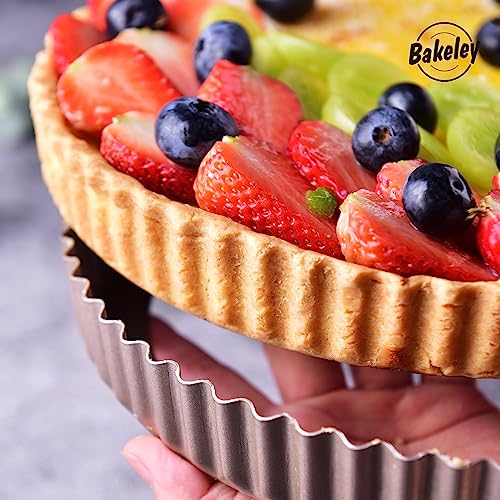 11 Inch Round Tart Pan with Loose Removable Bottom