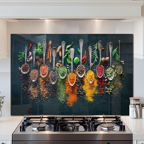 Tempered Glass Backsplash for Kitchen