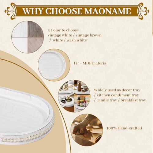 Oval Decorative Wooden Tray